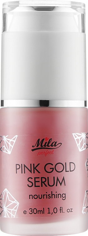 Живильна сироватка для обличчя "Рожеве золото" - Mila Pink Gold Serum Nourishing