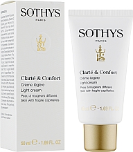 Легкий крем для чутливої шкіри обличчя та шкіри з куперозом - Sothys Clarte & Confort Light Cream for Fragile Capillaries — фото N2