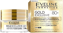 Духи, Парфюмерия, косметика Восстанавливающий крем-сыворотка день и ночь 80+ - Eveline Cosmetics Gold Exclusive 80+