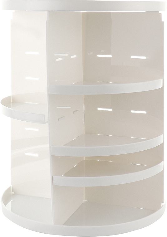 Поворотный органайзер косметический, белый - Reclaire 360° Rotation Cosmetic Organizer White