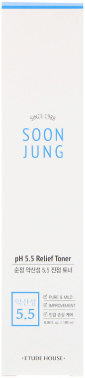 Успокаивающий тонер для лица - Etude Soon Jung PH 5.5 Relief Toner — фото N2
