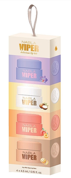 Набор - Nabla Viper Delicious Lip Kit (lip/mask/4x4.5ml) — фото N1