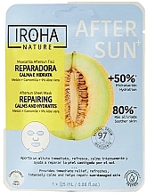 Успокаивающая увлажняющая маска для лица с дыней - Iroha Repairing Calms And Hydrates Melon After Sun Sheet Mask — фото N1