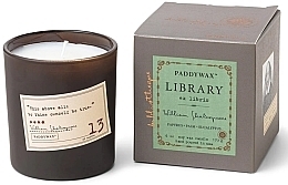 Ароматическая свеча в стакане - Paddywax Library William Shakespeare Candle — фото N1