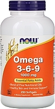 Парфумерія, косметика Капсули "Омега 3-6-9" 1000 mg - Now Foods Omega 3-6-9
