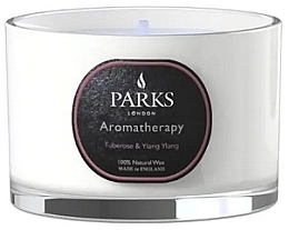 Духи, Парфюмерия, косметика Ароматическая свеча - Parks London Aromatherapy Tuberose & Ylang Ylang Candle