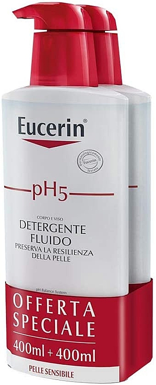 Набор - Eucerin Ph5 Fluido Detergente (fluid/2*400ml) — фото N1