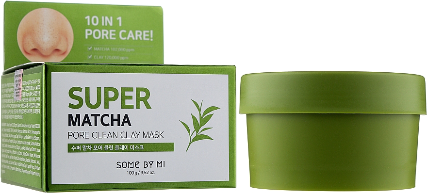 Очищающая глиняная маска для лица - Some By Mi Super Matcha Pore Clean Clay Mask — фото N2