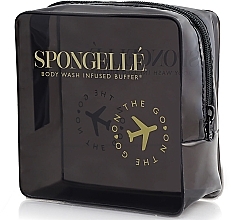 Дорожный водонепроницаемый футляр, черный - Spongelle Travel Case Black Pack — фото N2