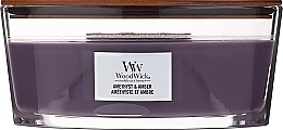 Духи, Парфюмерия, косметика Ароматическая свеча в стакане - Woodwick Ellipse Candle Amethyst & Amber