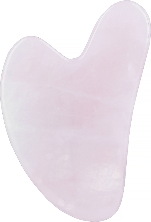 Масажер-шкребок для обличчя "Гуа Ша", рожевий кварц - Eclat Skin London Rose Quartz Gua Sha — фото N1