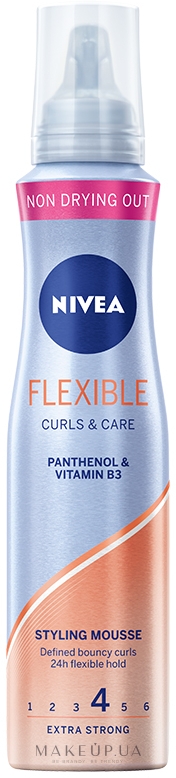 Мус для волосся "Гнучкі завитки" - NIVEA Flexible Curls & Care — фото 150ml