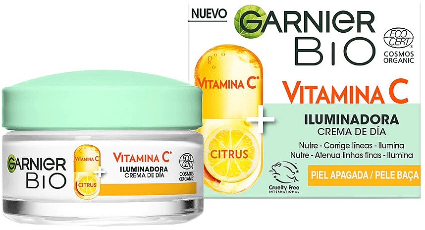 Освітлювальний денний крем - Garnier Bio Vitamin C Brightening Day Cream — фото N2