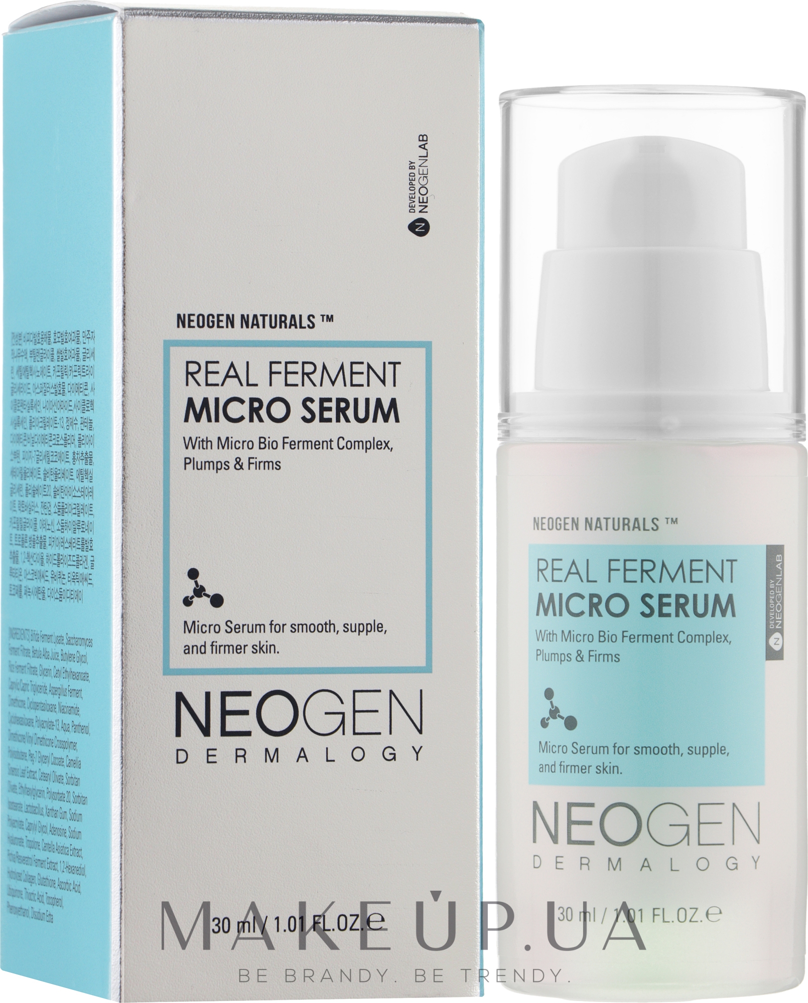 Интенсивно восстанавливающая ферментированная сыворотка - Neogen Dermalogy Real Ferment Micro Serum — фото 30ml