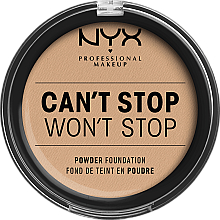 Духи, Парфюмерия, косметика УЦЕНКА Компактная пудра для лица - NYX Professional Makeup Can't Stop Won't Stop Powder Foundation *