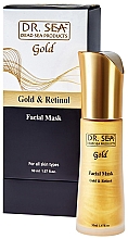 Маска для обличчя із золотом і ретинолом - Dr. Sea Gold & Retinol Facial Mask — фото N2