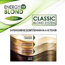 УЦЕНКА Осветлитель для волос "Classic" с флюидом - Acme Color Energy Blond * — фото N4