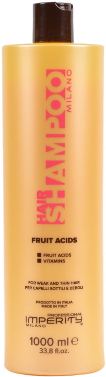 Шампунь для тонкого та ламкого волосся - Imperity Milano Fruit Acids Hair Shampoo