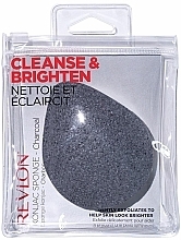 Спонж для умывания - Revlon Cleanse & Brighten Konjac Sponge Charcoal — фото N1