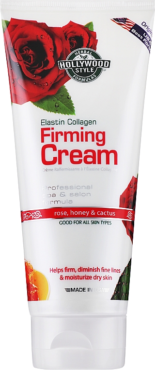 Органический подтягивающий крем для лица с коллагеном - Hollywood Style Elastin Collagen Firming Cream — фото N1