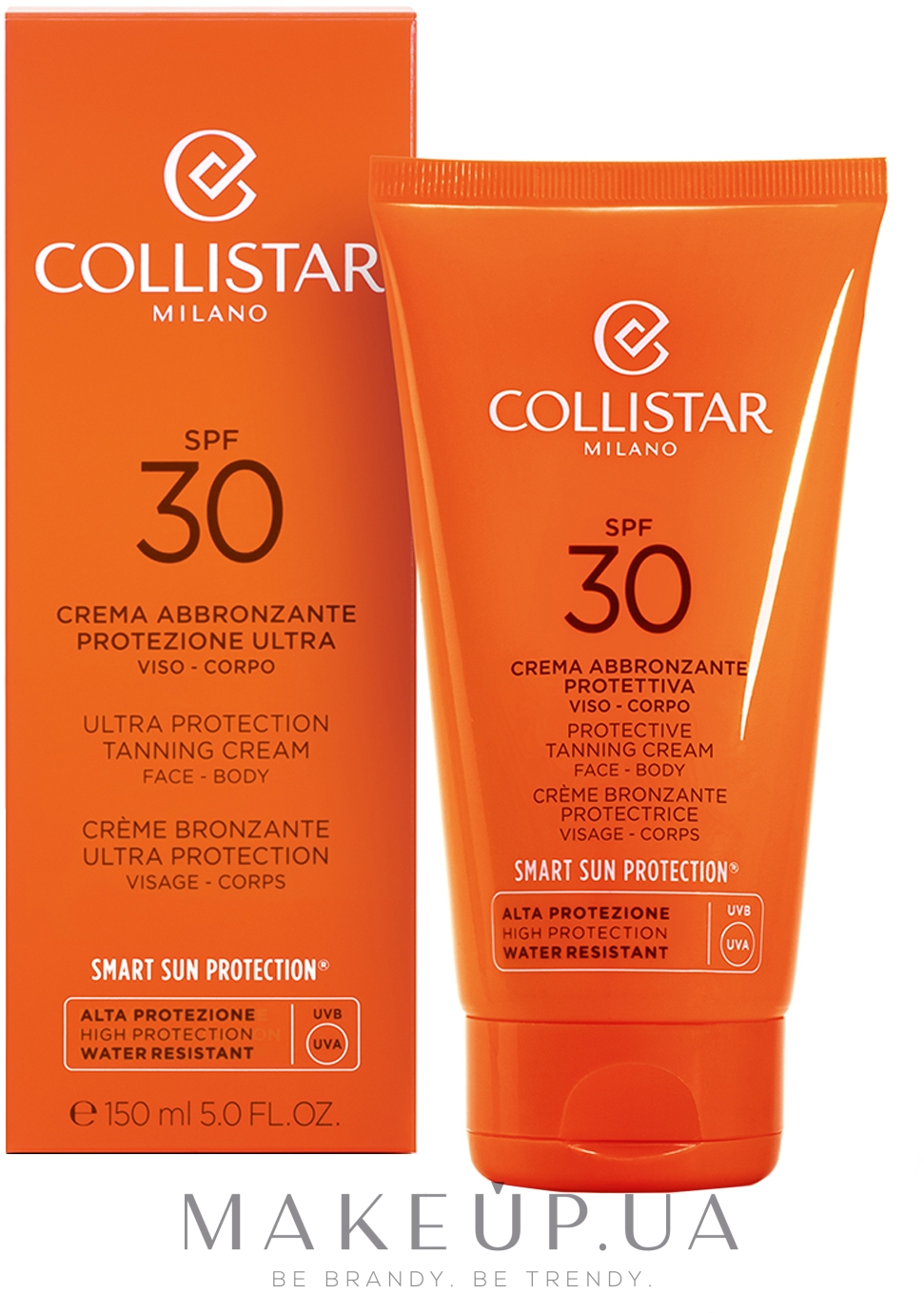 Крем для засмагання - Collistar Ultra Protection Tanning face and body Cream SPF 30 — фото 150ml