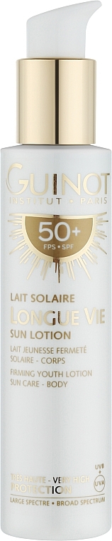 УЦІНКА Антивіковий сонцезахисний лосьйон для тіла - Guinot Longue Vie Sun Lotion SPF50+ * — фото N1