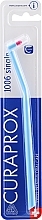 Парфумерія, косметика Монопучкова зубна щітка "Single CS 1006", світло-блакитна з рожевим - Curaprox