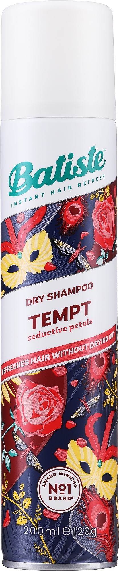 Сухой шампунь для жирных волос - Batiste Tempt Dry Shampoo — фото 200ml