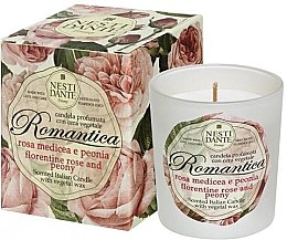 Парфумерія, косметика Ароматична свічка "Флорентійська троянда та півонія" - Nesti Dante Romantica Florentine Rose & Peony