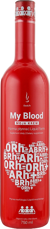 Пищевая добавка "Моя кровь" - DuoLife My Blood