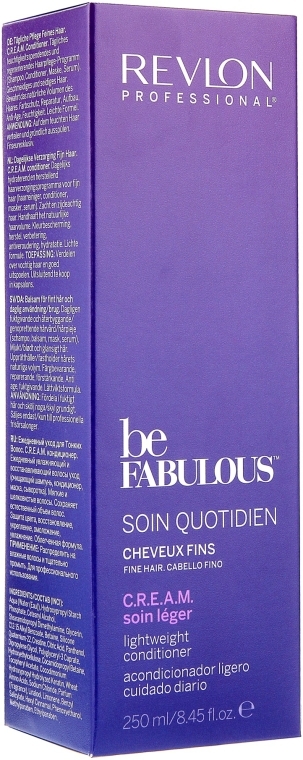 Кондиціонер для тонкого волосся - Revlon Professional Be Fabulous C.R.E.A.M. Lightweight Conditioner — фото N5