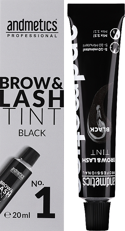Фарба для брів і вій - Andmetics Brow & Lash Tint — фото N1
