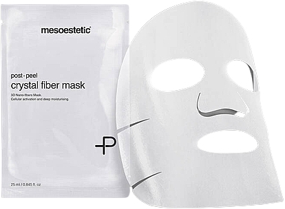 Маска для лица - Mesoestetic Post-Peel Crystal Fiber Mask — фото N1