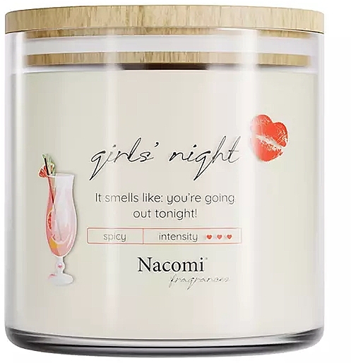 Ароматическая соевая свеча "Girls' Night" - Nacomi Fragrances — фото N1