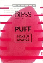 Духи, Парфюмерия, косметика УЦЕНКА Спонж скошенный, малиновий - Bless Beauty PUFF Make Up Sponge *