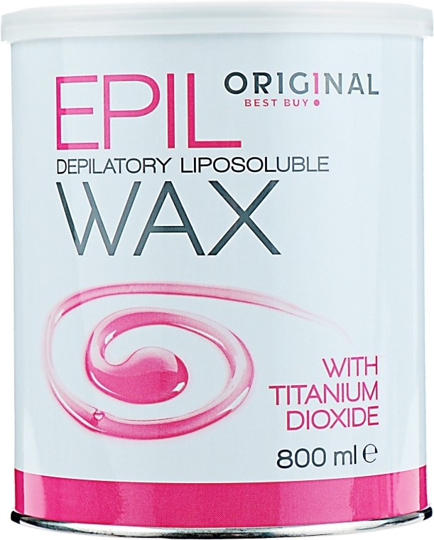 Воск жирорастворимый с титан диоксидом, розовый - Original Best Buy Epil Depilatory Liposoluble Wax — фото N1
