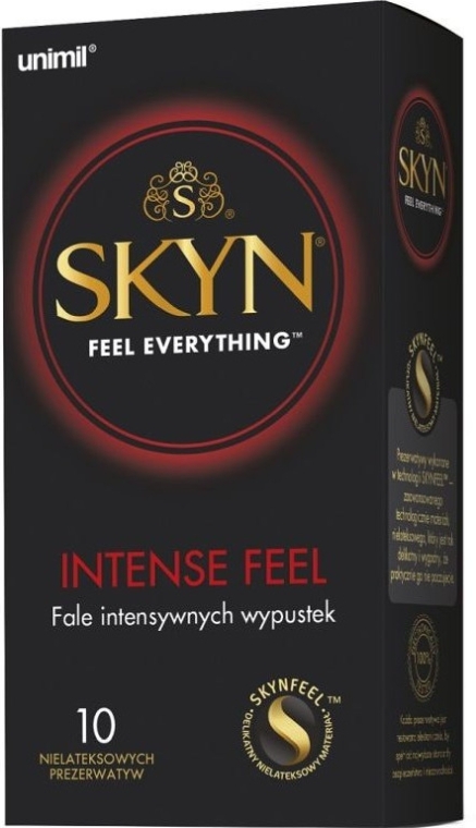 Презервативы, 10 шт. - Unimil Skyn Feel Everything Intense Feel — фото N1