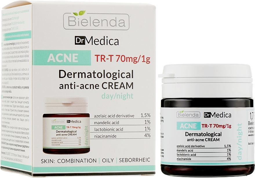 Дерматологічний анти-акне крем - Bielenda Dr Medica Acne Dermatological Anti-Acne Cream * — фото N1