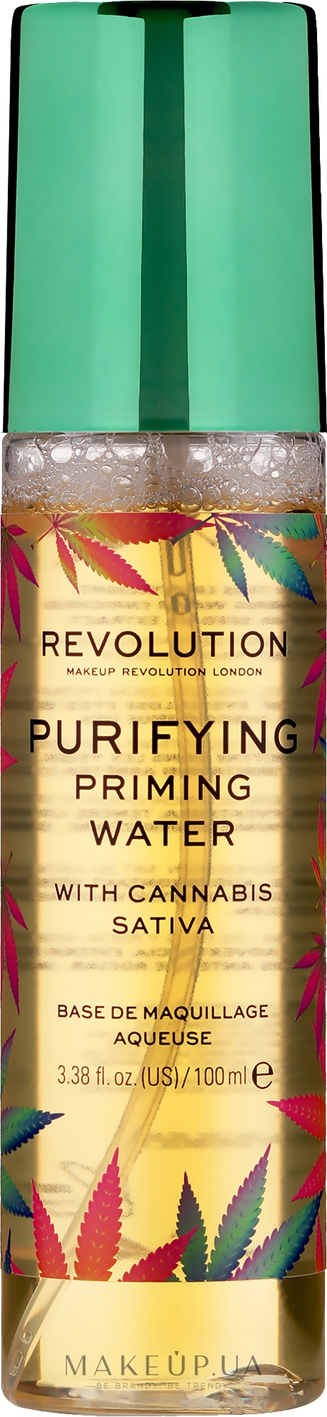 Праймер для макияжа - Makeup Revolution Purifying Priming Water With CBD — фото 100ml