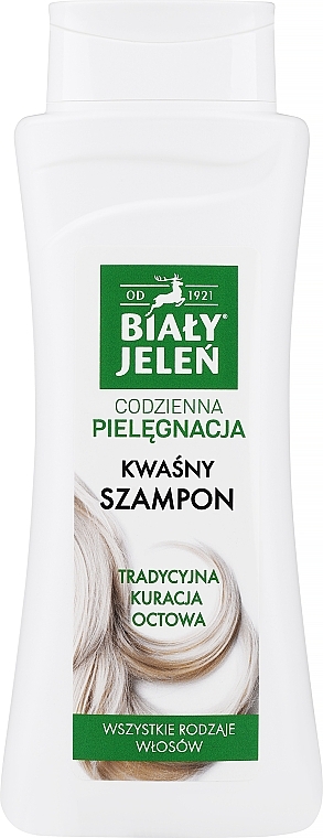 Шампунь для волосся з оцтом - Bialy Jelen — фото N1