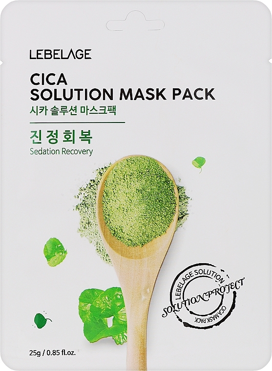 Маска для обличчя тканинна - Lebelage Cica Solution Mask — фото N1