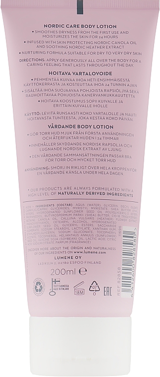 Лосьон для тела смягчающий - Lumene Nordic Care Body Lotion — фото N2