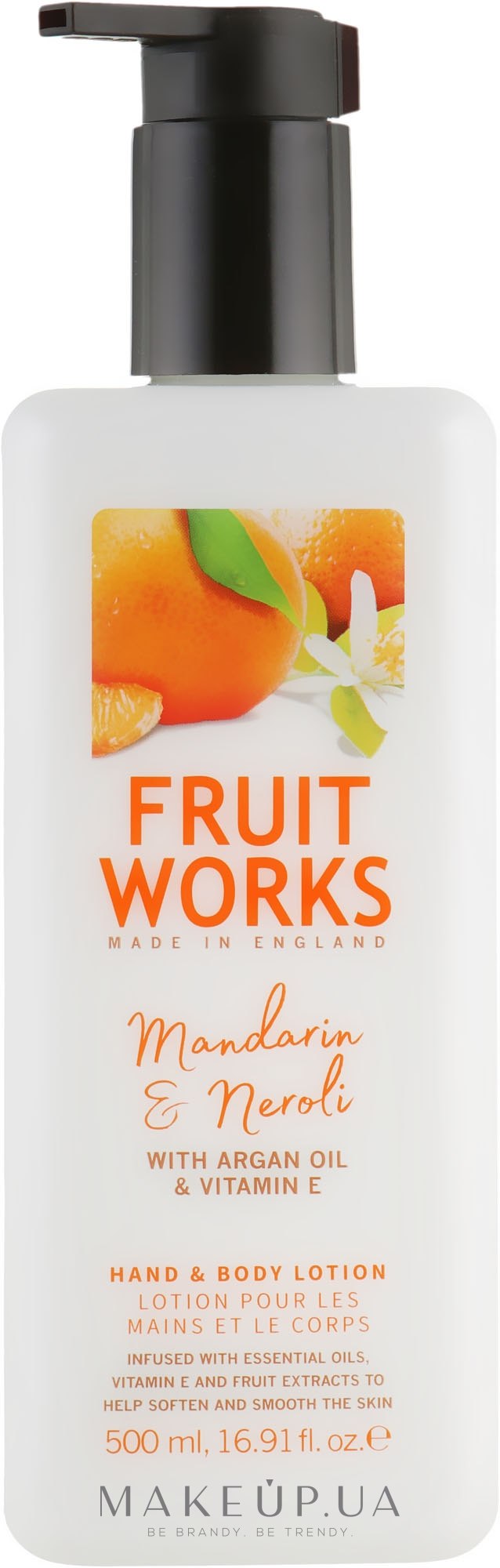 Лосьон для рук и тела "Мандарин и нероли" - Grace Cole Fruit Works Hand & Body Lotion Mandarin & Neroli — фото 500ml