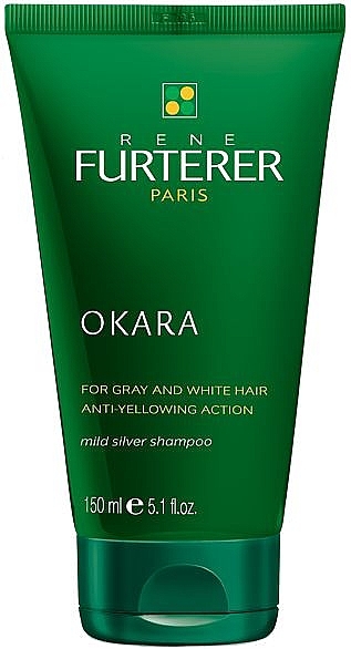 Оттеночный шампунь для седых и платиновых волос - Rene Furterer Okara Mild Silver Shampoo  — фото N1