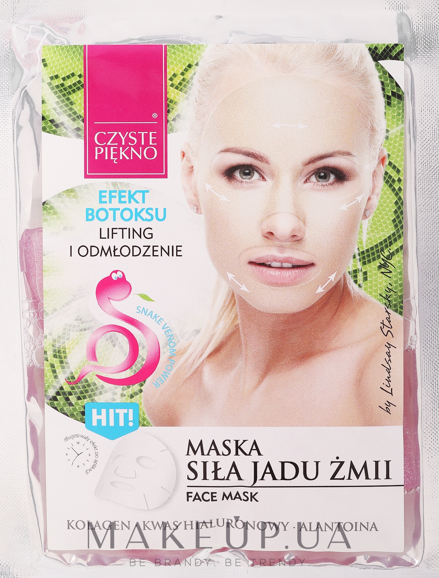 Маска для обличчя, зі зміїним ядом - Czyste Piekno Face Mask — фото 7ml