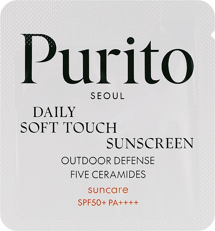 Солнцезащитный крем - Purito Seoul Daily Soft Touch Sunscreen SPF50+ PA++++ (пробник) — фото N1