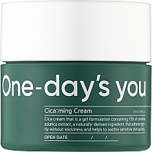 Заспокійливий крем для обличчя - One-Days You Cica:ming Cream — фото N1