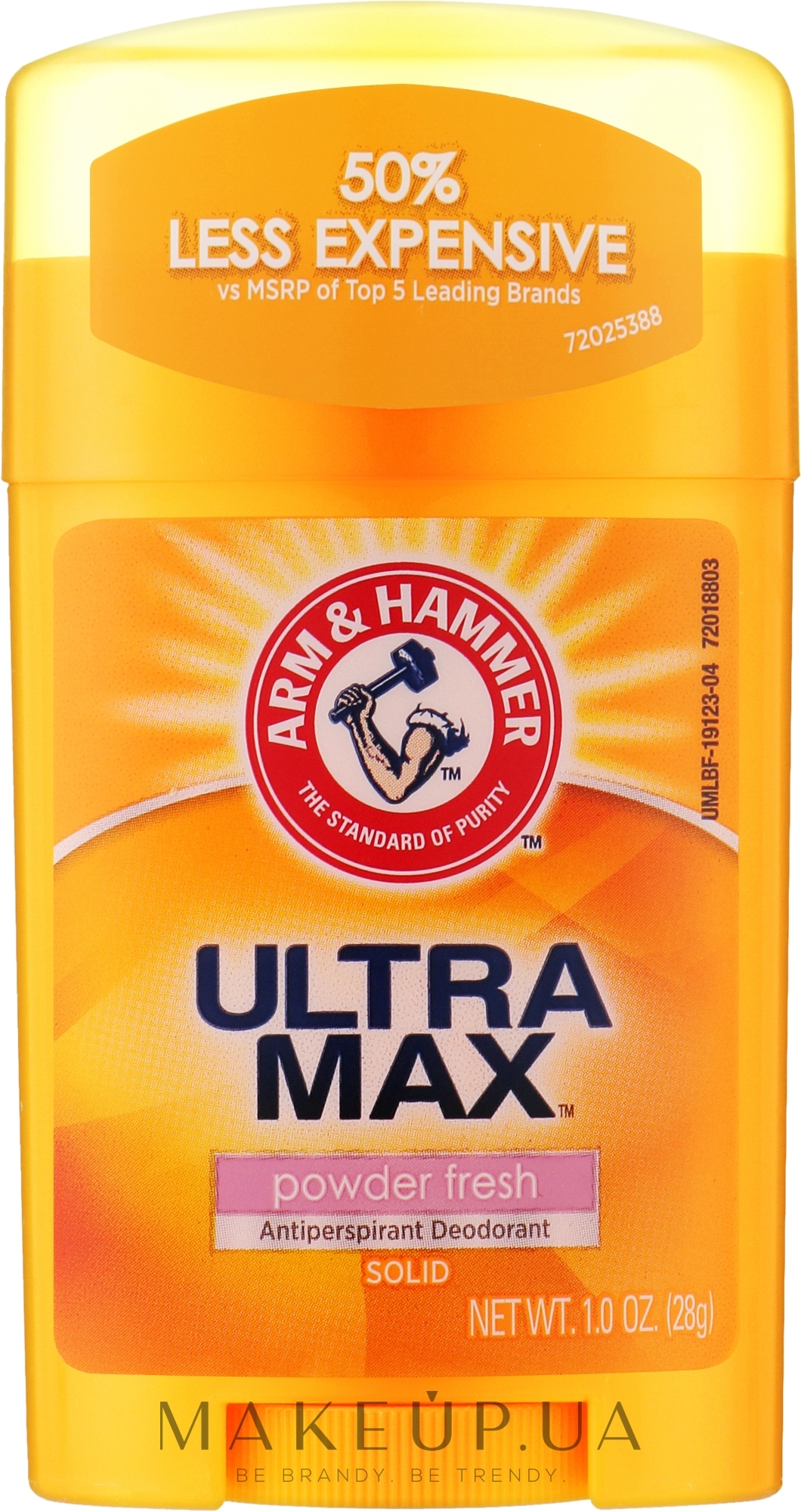 Твердий дезодорант - Arm & Hammer Ultra Max Antiperspirant & Doodorant Powder Fresh — фото 28g