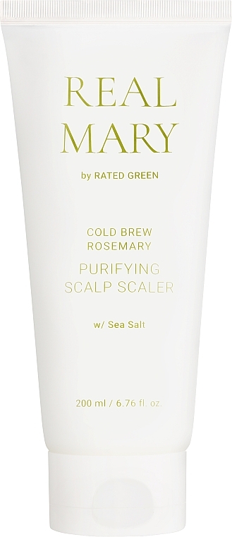 Очищувальна і відлущувальна маска для шкіри голови із соком розмарину - Rated Green Real Mary Cold Brew Purifying Scalp Scaler — фото N1