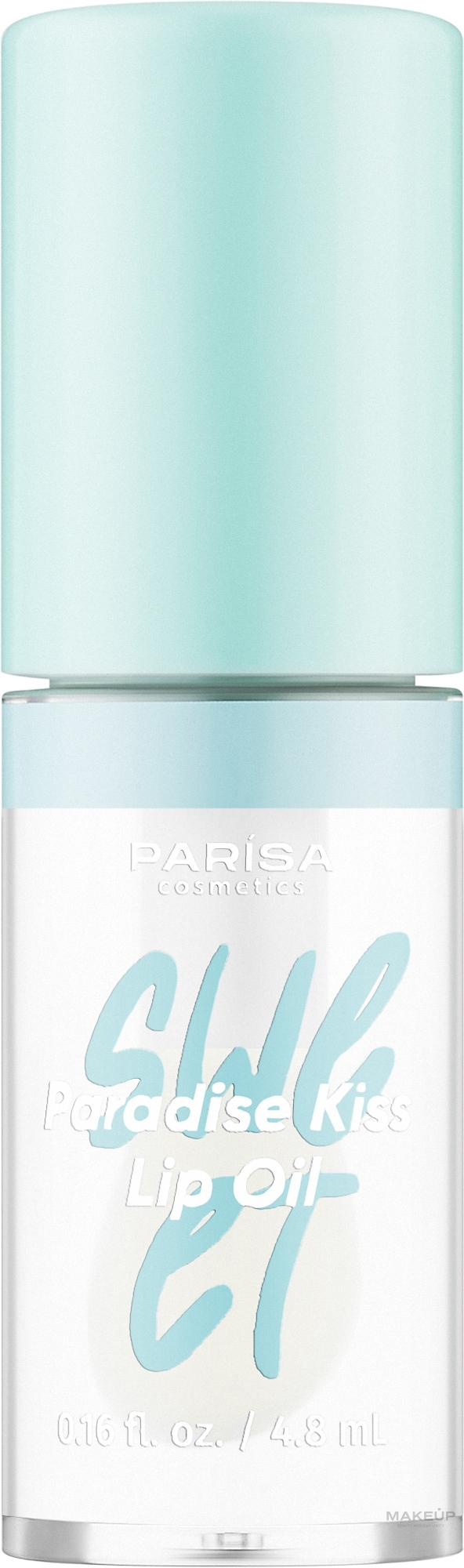 Блиск-олійка для губ - Parisa Cosmetics Sweet Paradise Kiss Lip Oil — фото 01 - Crystal